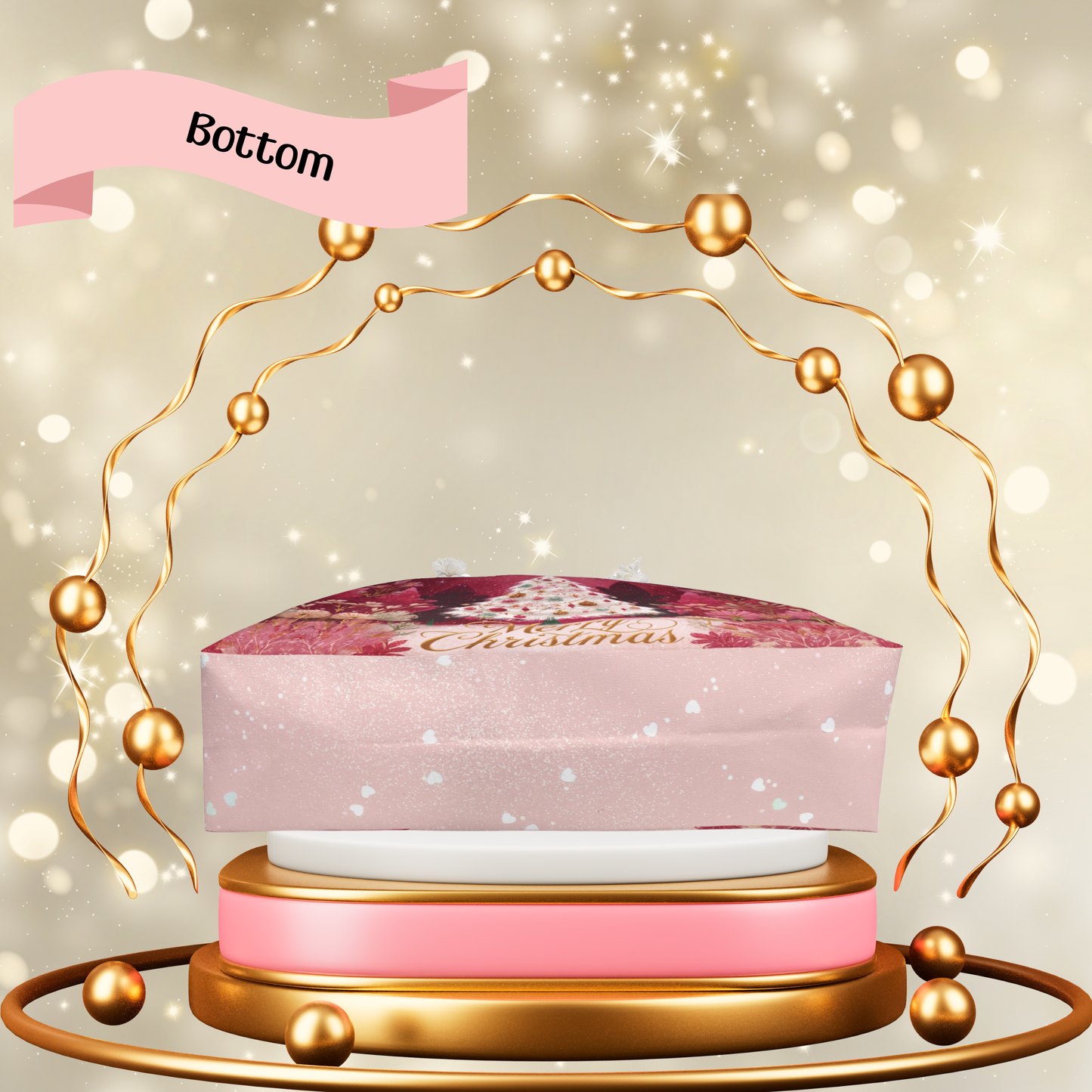 🎄Merry Christmas Weekender Bag – White Christmas Tree Holiday Bag, Large Festive Market Tote, Red & Gold Christmas Gift Bag, Holiday Shopper Festive Merry Christmas Weekender Bag