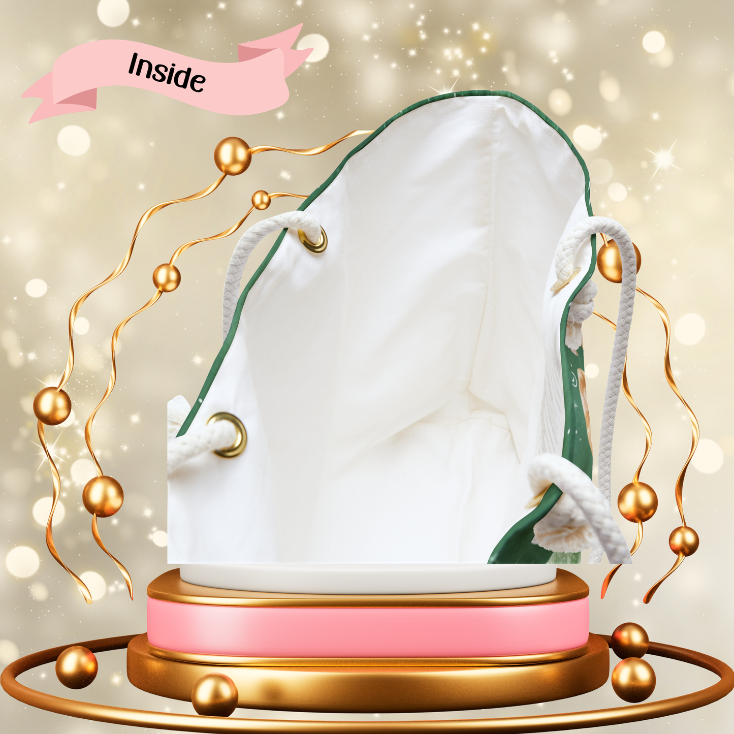 🎄Christmas Gnome Tote Bag – Green Holiday Market Bag, Festive Gnome Gift Tote, Merry Christmas Bag, Cute Nordic Christmas Shopper, Holiday Shopper, Festive Merry Christmas Weekender Bag